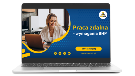 Wymagania BHP – praca zdalna Kobieta pracuje zdalnie - zasady BHP