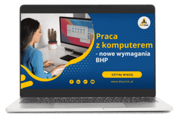 Praca z komputerem – nowe wymagania BHP kobieta na stanowisku pracy przed monitorem