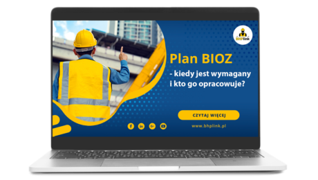 Plan-BIOZ_kiedy-jest-ywmagany_kto-go-opracowuje Pracownik w kamizelce na placu budowy BHP